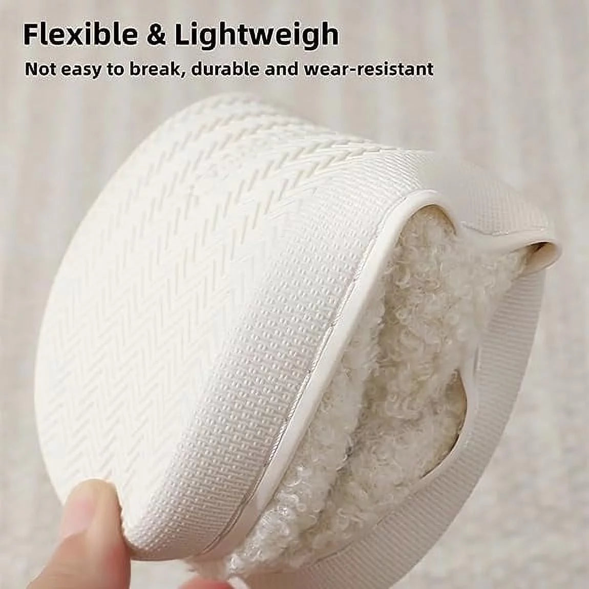 Smile Face Slippers for Women Men, Anti-Slip Soft Plush House Slippers with Memory Foam Slip Cute Cartoon Shoes Warmth for Indoor Outdoor(40/41)